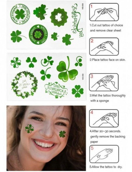 Square Green St. Patrick's Day Accessories Shamrock Irish Sunglasses Green Clover Party Favors Pack B2552 - Green 2 - C9194CM...