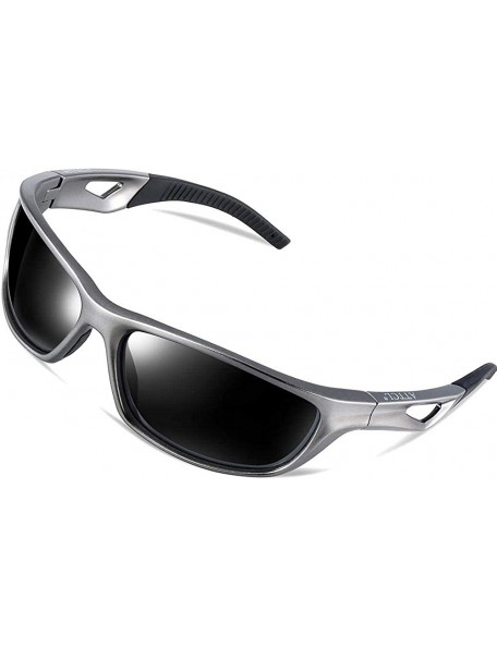 Sport Men's sunglasses polarized sports driving golf running ultra-light frame-Degree - C7198NCXW55 $22.20