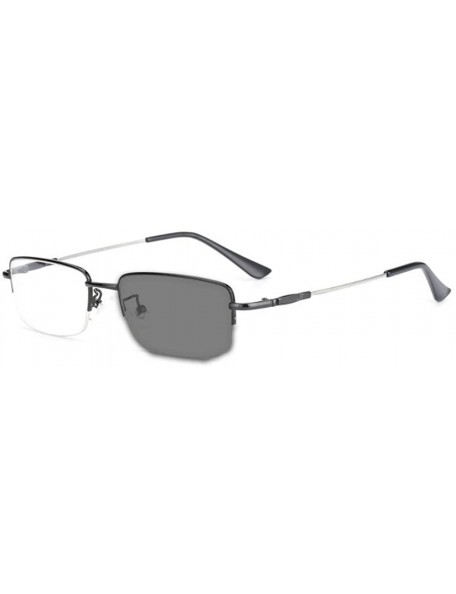 Square Fashion Brand Designer Square half frame Myopia Sun Photochromic Optical Glasses UV400 - CP18S8UG0QW $20.03