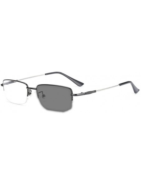 Square Fashion Brand Designer Square half frame Myopia Sun Photochromic Optical Glasses UV400 - CP18S8UG0QW $20.03