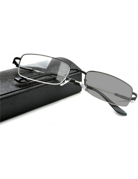Square Fashion Brand Designer Square half frame Myopia Sun Photochromic Optical Glasses UV400 - CP18S8UG0QW $20.03