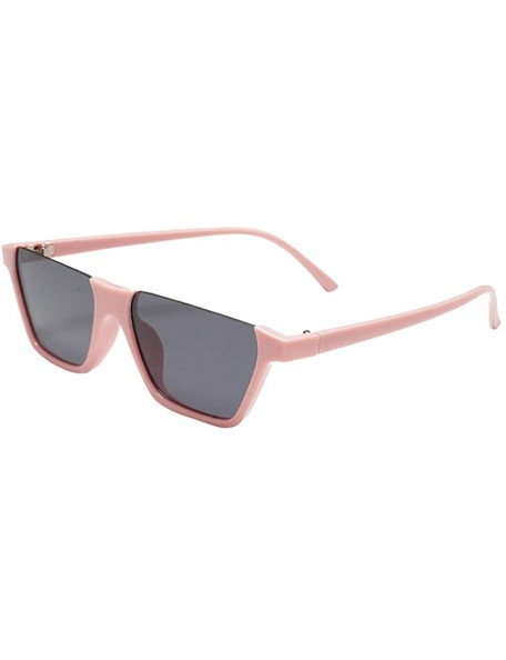 Aviator Women Men Sunglasses Retro Eyewear Fashion Large Frame Radiation Protection Sunglasses - Pink - CV18TQXLZ5M $16.88