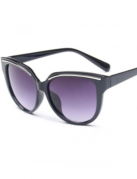 Goggle De Sunglasses 2019 Oculos Sol Feminino Women Er Vintage Cat Eye Black Clout Goggles Glasses - White - C9198AH85CS $24.77