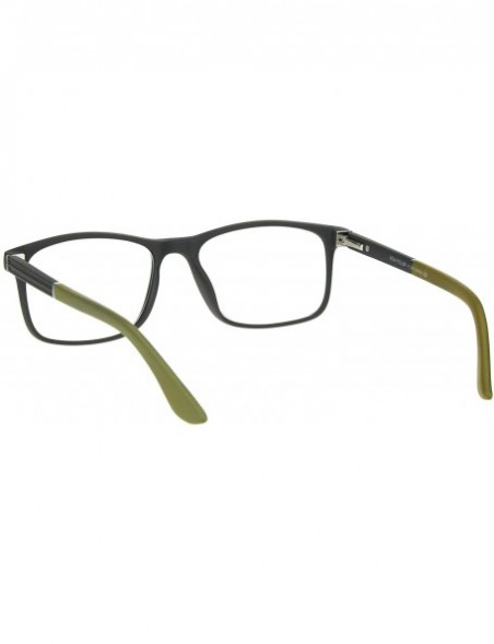 Rectangular Magnified Reading Glasses Clear Lens Matte Finish Rectangular Spring Hinge - Olive - C618IM0R06E $9.09