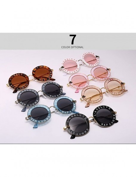 Round Round Sunglasses for Women Men bee Sunglasses Chic Style Unisex Glasses - Silver - CE183KTSH6E $11.17