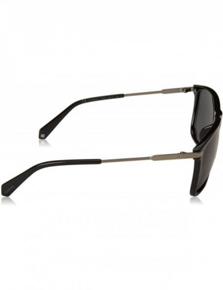 Rectangular Men's Pld2063/F/S Rectangular Sunglasses - Black - CF180L8279S $50.52