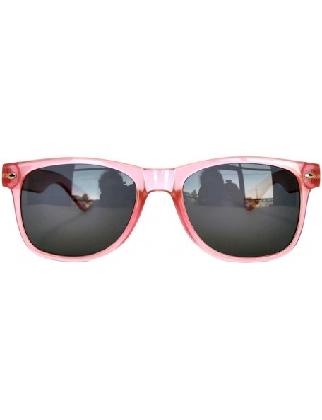 Square 80's Style Classic Vintage Sunglasses Colored Frame Uv Protection for Mens or Womens - CS11R7OSDPX $9.95