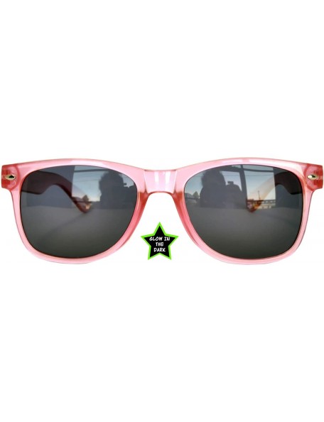Square 80's Style Classic Vintage Sunglasses Colored Frame Uv Protection for Mens or Womens - CS11R7OSDPX $9.95