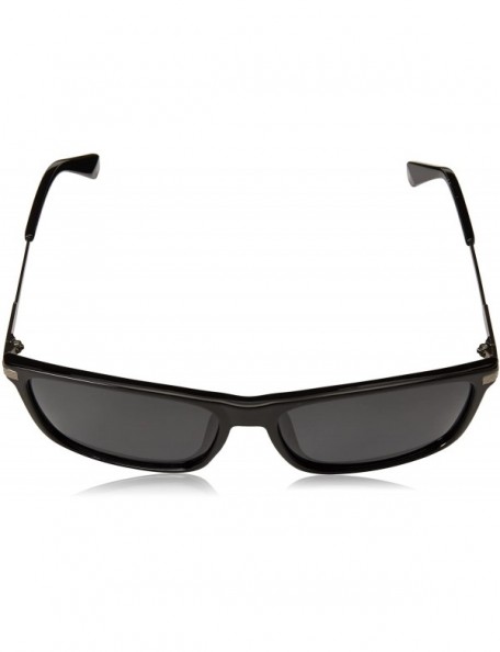 Rectangular Men's Pld2063/F/S Rectangular Sunglasses - Black - CF180L8279S $50.52