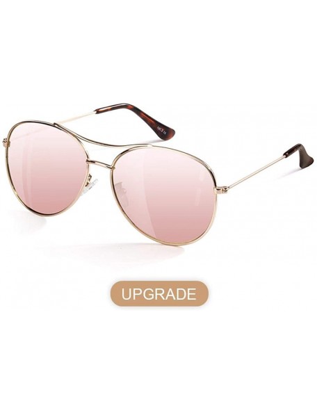 Aviator Luxury Brand Design Ultralight Polarized Sunglasses Women 2019 Men Brown - Ice Pink - C418YZUQ647 $9.18