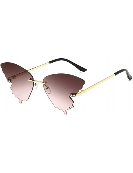 Butterfly Women Polarized Sunglasses Summer Butterfly Gradient Shape Frame Fashion Vintage Retro Sunglasses - D - C4190OYHE50...