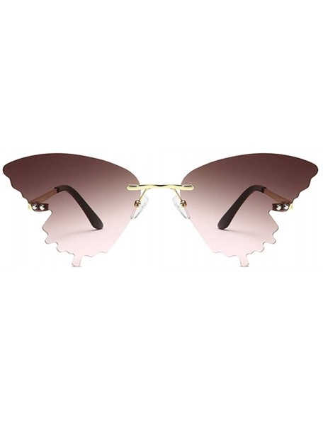 Butterfly Women Polarized Sunglasses Summer Butterfly Gradient Shape Frame Fashion Vintage Retro Sunglasses - D - C4190OYHE50...