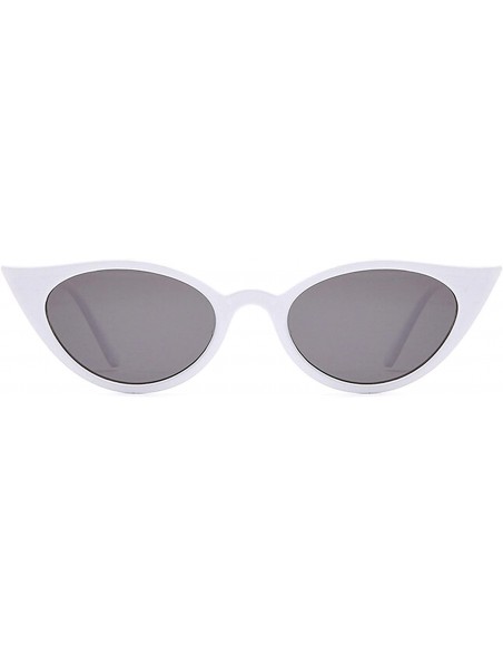 Oversized Retro Classic Oval Sunglasses for Women AC PC UV 400 Protection Sunglasses - Gray - CA18SAT4YZM $15.49