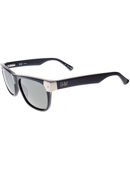 Wayfarer Men's Shiny Black with Gold Tone Metal Wayfarer Sunglasses - CE180HE2973 $50.69