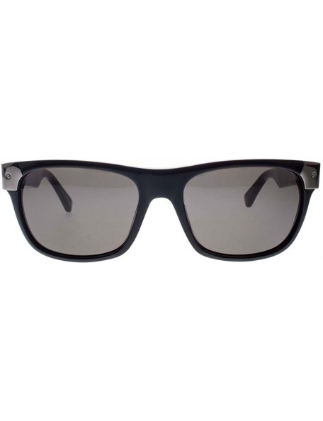 Wayfarer Men's Shiny Black with Gold Tone Metal Wayfarer Sunglasses - CE180HE2973 $50.69