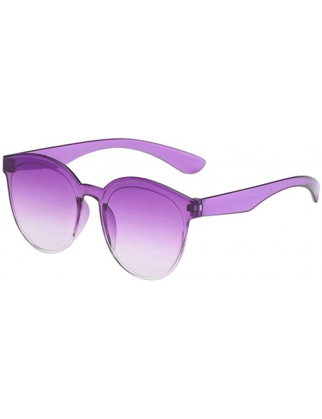 Semi-rimless Sunglasses Transparent Lightweight - H - C8194Y80DGX $7.11