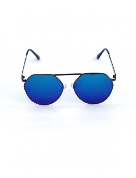 Goggle Blue Shade Metal Frame Sunglasses for Boys and Girls - CJ18MESSHT0 $12.50