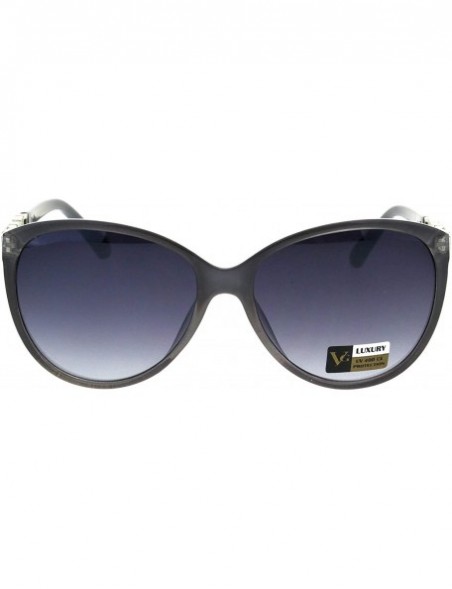 Square Womens Fashion Sunglasses Designer Style Square Chain Temple Design - Grey - C018NH8C3IZ $12.87