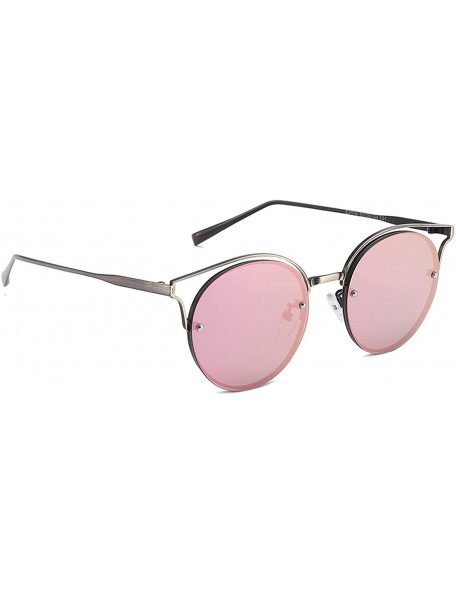 Round Polarized Sunglasses Protection Fashion Activities - Purple - CU18TQYWYSU $47.81