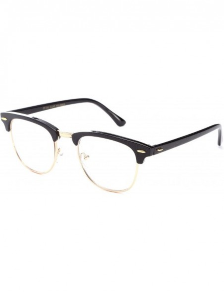 Square Babo" Slim Oval Style Celebrity Fashionista Pattern Temple Reading Glasses Vintage - Black/Gold - CD11GM0JRZ3 $10.71