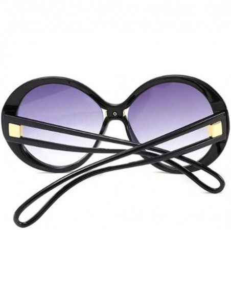 Round Fashion small round frame sunglasses- women's men's two-tone sunglasses - E - C818RT09IEE $52.20