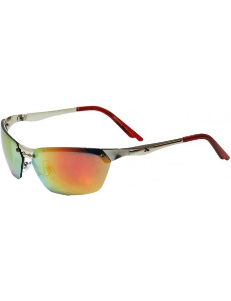 Sport Department Store Close-out Metal Frame Sports Style Sunglasses 5041 - Red - CX11LFB3ZRZ $11.54
