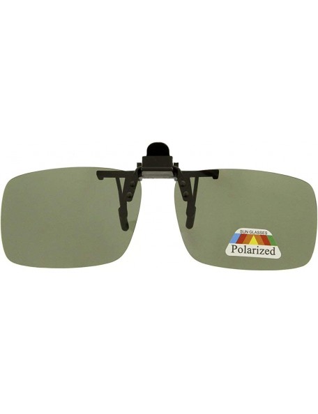 Square Classic Fashion Clip on Sqaure Aviator Sunglasses M-2 - Grey - CB18ASZAE6N $11.79