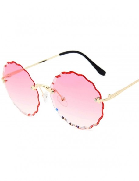 Goggle RimlWomen Sunglasses 2019 Clear Alloy Frame Vintage Retro Designer Eyeglasses Adult Shades - Gray - CY198AITOYI $23.85