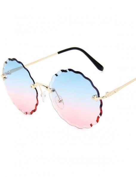 Goggle RimlWomen Sunglasses 2019 Clear Alloy Frame Vintage Retro Designer Eyeglasses Adult Shades - Gray - CY198AITOYI $23.85