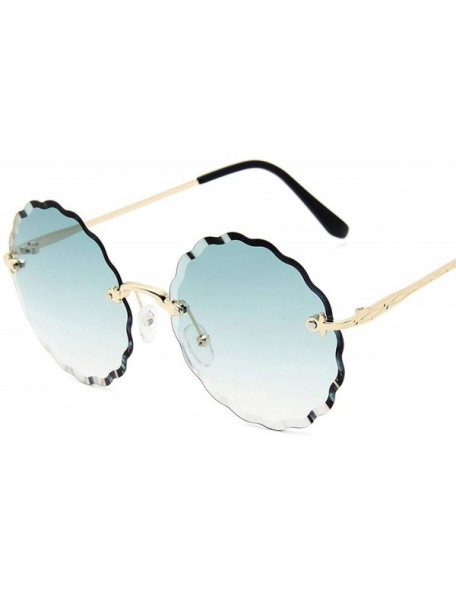 Goggle RimlWomen Sunglasses 2019 Clear Alloy Frame Vintage Retro Designer Eyeglasses Adult Shades - Gray - CY198AITOYI $23.85