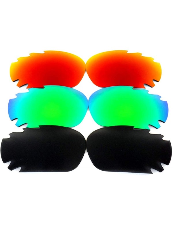 Oversized Replacement Lenses Racing Jacket Black&Green&Red Color Polarized 3 Pairs-FREE S&H. - Black&green&red - C61286JS0CN ...