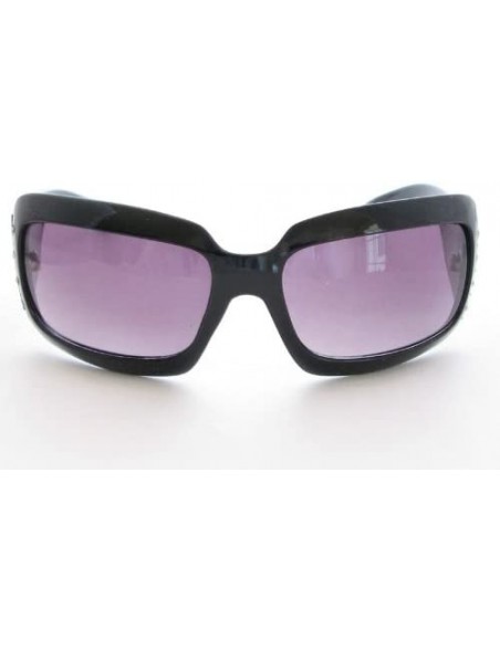 Sport Washington Huskies UW Black Zebra Print Clear Crystals NCAA Sunglasses S4ZB - CG11CTD7KC9 $15.22