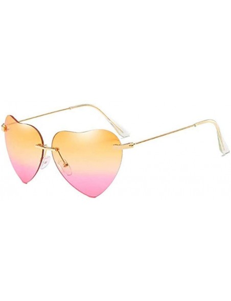 Semi-rimless Fashion Sunglasses Shaped Street - E - CL194XMY7CL $11.99