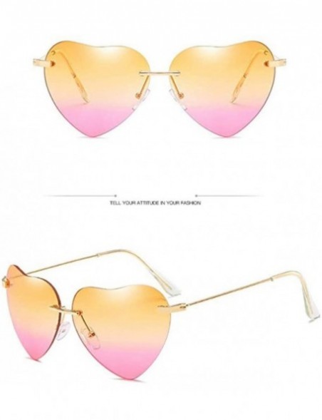 Semi-rimless Fashion Sunglasses Shaped Street - E - CL194XMY7CL $11.99