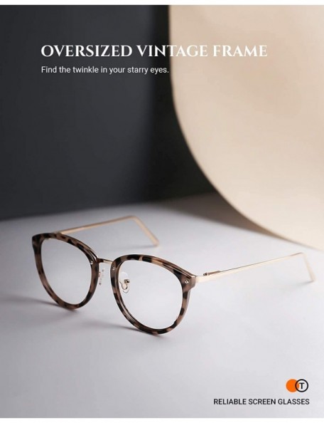 Aviator Vintage Round Metal Optical Eyewear Non-prescription Eyeglasses Frame for Women - CW18O2D7X30 $11.92