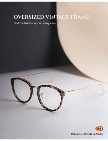 Aviator Vintage Round Metal Optical Eyewear Non-prescription Eyeglasses Frame for Women - CW18O2D7X30 $11.92