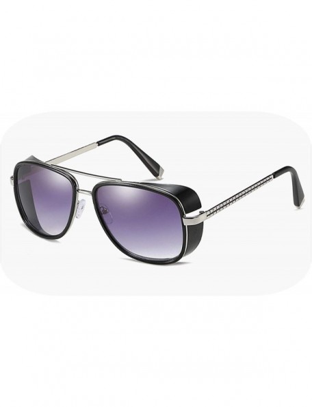 Goggle 2019 Steampunk 3 Sunglasses Men Mirrored Designer Brand Women Glasses Vintage Red Lens Sun UV400 - Gun - C0197A2HLMQ $...