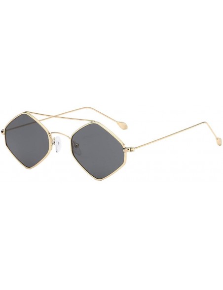 Sport Women's Fashion Cat Eye Shade Sunglasses Women Sunglasses Integrated Stripe Vintage Glasses - Gray - CG18UHIIIXR $8.78