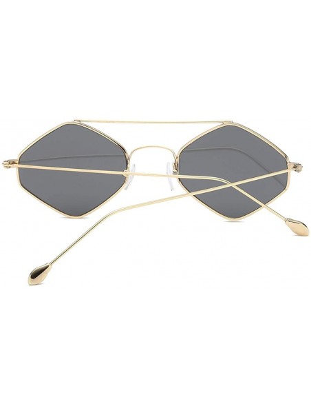 Sport Women's Fashion Cat Eye Shade Sunglasses Women Sunglasses Integrated Stripe Vintage Glasses - Gray - CG18UHIIIXR $8.78