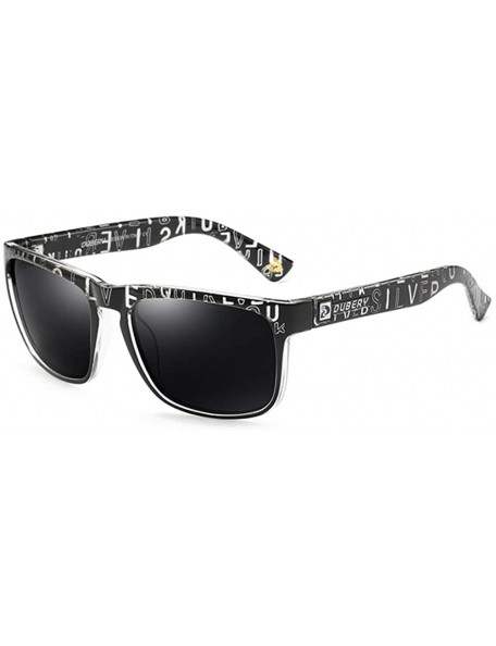 Square Square Shape Casual Polarized Sunglasses Driver Shades Vintage Style Sun Glasses - 11 - CE18XU025TL $12.96