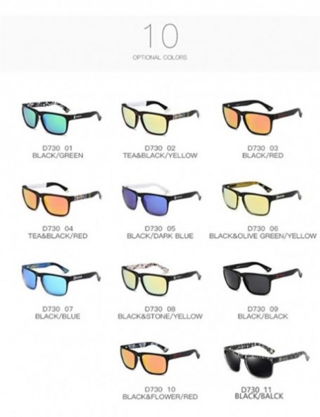 Square Square Shape Casual Polarized Sunglasses Driver Shades Vintage Style Sun Glasses - 11 - CE18XU025TL $12.96