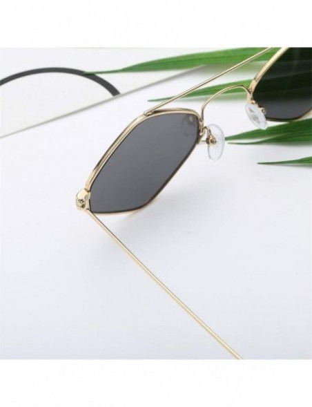 Sport Women's Fashion Cat Eye Shade Sunglasses Women Sunglasses Integrated Stripe Vintage Glasses - Gray - CG18UHIIIXR $8.78