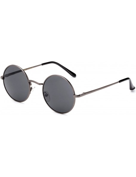 Goggle Vintage Polaroid Sunglasses Polarized Steampunk - 2 Pack - Gunmetal / Smoke & Gold /Brown - CM18EQUT372 $15.59