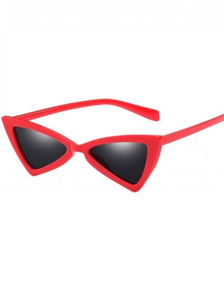 Oversized Retro Vintage Cat Eye Sunglasses for Women 100% UV protection Small Frame Shades - B - C418U09MI9W $9.80