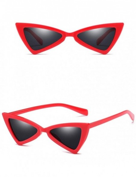 Oversized Retro Vintage Cat Eye Sunglasses for Women 100% UV protection Small Frame Shades - B - C418U09MI9W $9.80