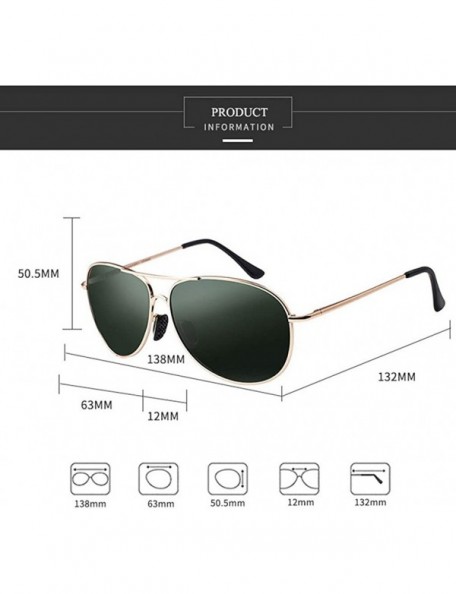 Sport Premium Military Style Classic Aviator Sunglasses- Polarized- 100% UV protection - Black - CF18OWOSHNI $17.52