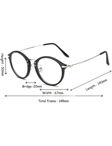 Round Round Frame Nearsighted Glasses Male Female metal frame resin lenses - Sand Black - CS18G6UMZZU $26.98