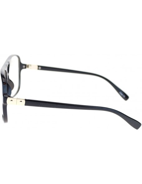 Wayfarer Mens Thin Plastic Nerdy Steve Urkel Large Clear Lens Eye Glasses - Black - CG11YWUTNAN $12.15