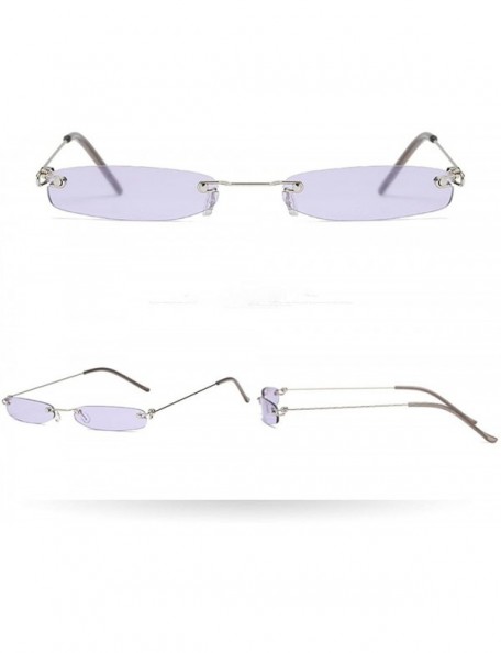Sport Rectangular Sunglasses Vintage Glasses - 3 - CM18T29DGM9 $10.27