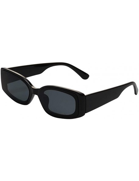 Aviator Women New Vintage Sunglasses Retro Eyewear Fashion Colorful Radiation Protection Sunglasses - Black - C318SX4HS2U $20.52